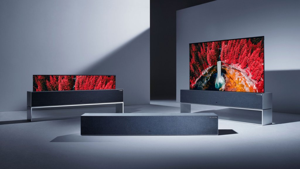 Aufrollbarer Fernseher // © LG Electronics