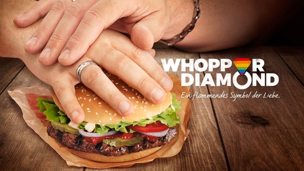 Vom Lover zum Whopper // © facebook.com/BurgerKing.Deutschland