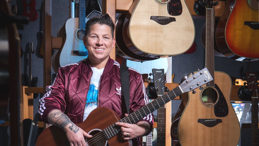 Kerstin Ott auf Wintertour