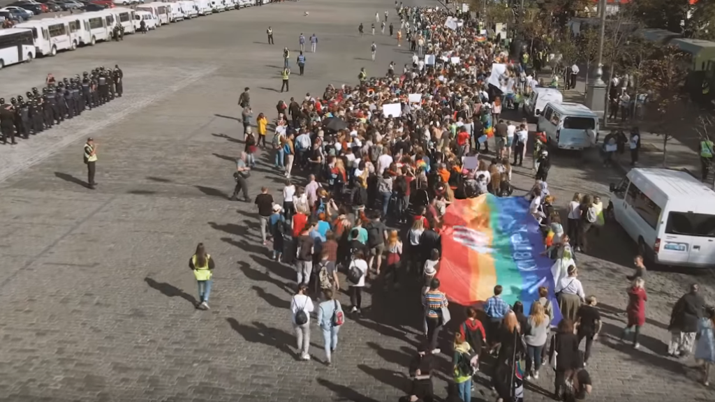 Blutige Gegendemonstration in der Ukraine