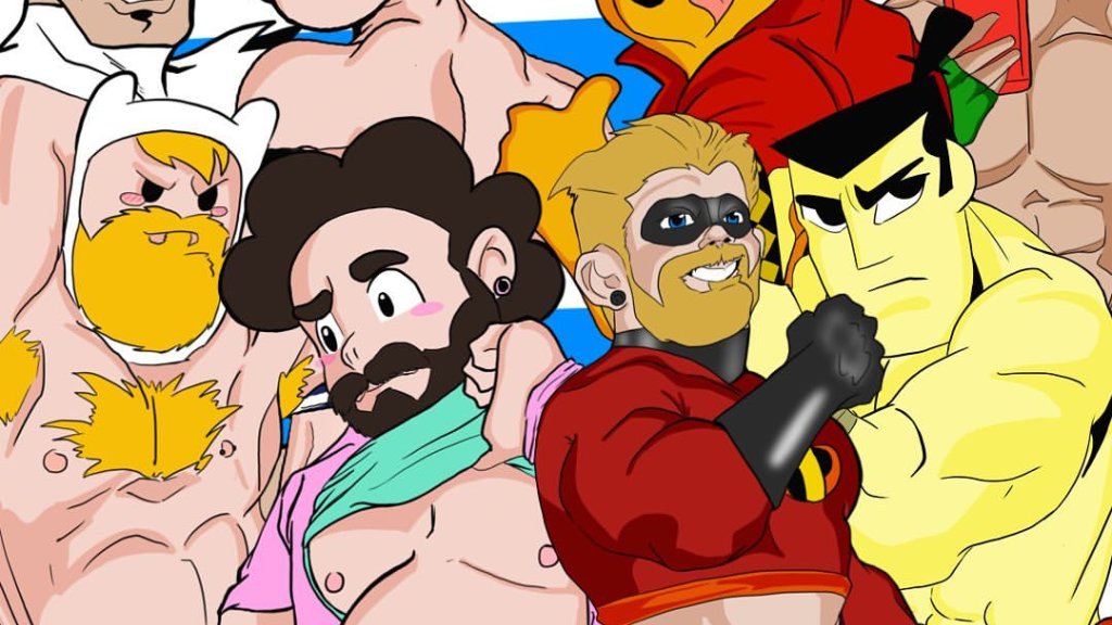 Zeichentrick-Helden in sexy Outfits