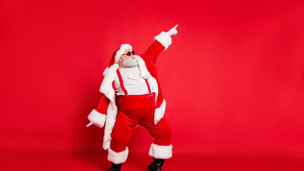 Tanzender Weihnachtsmann // © Deagreez