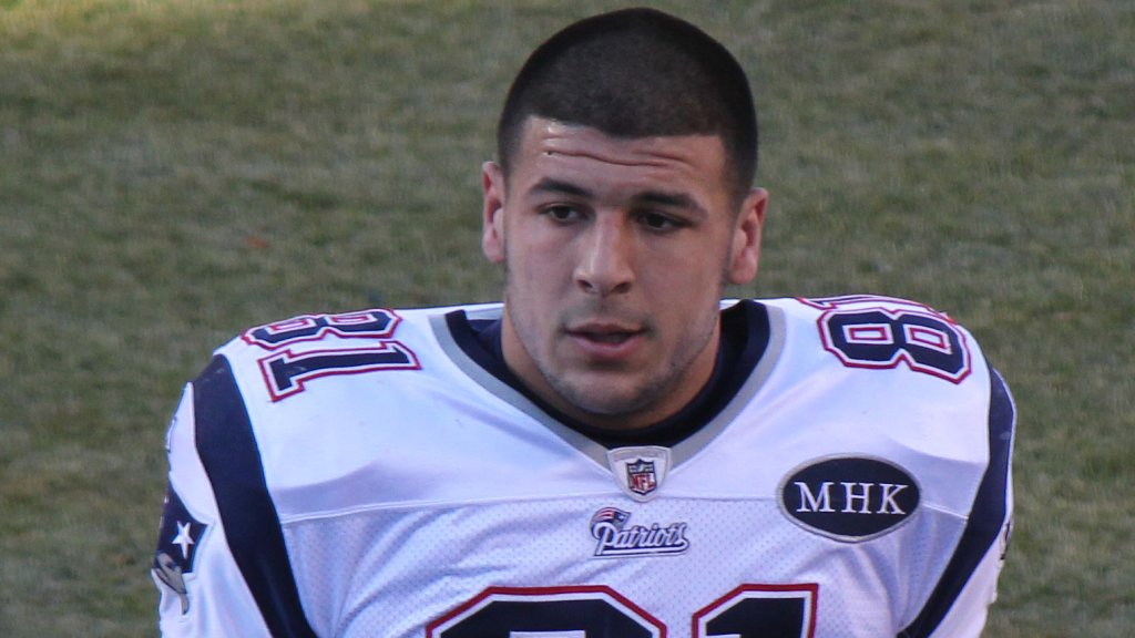 Aaron Hernandez fühlte sich zu Männern hingezogen // © Jeffrey Beall