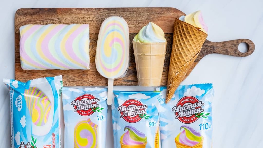 Russischer Eis-Hersteller nutzt Regenbogenfarben