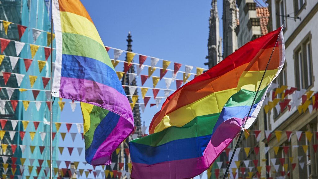 CSD-Beflaggung Münster // © Presseamt Münster
