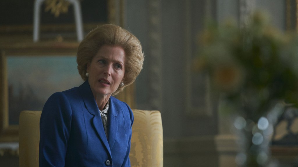 Gillian Anderson als Margaret Thatcher in "The Crown" // © Netflix/Des Willies