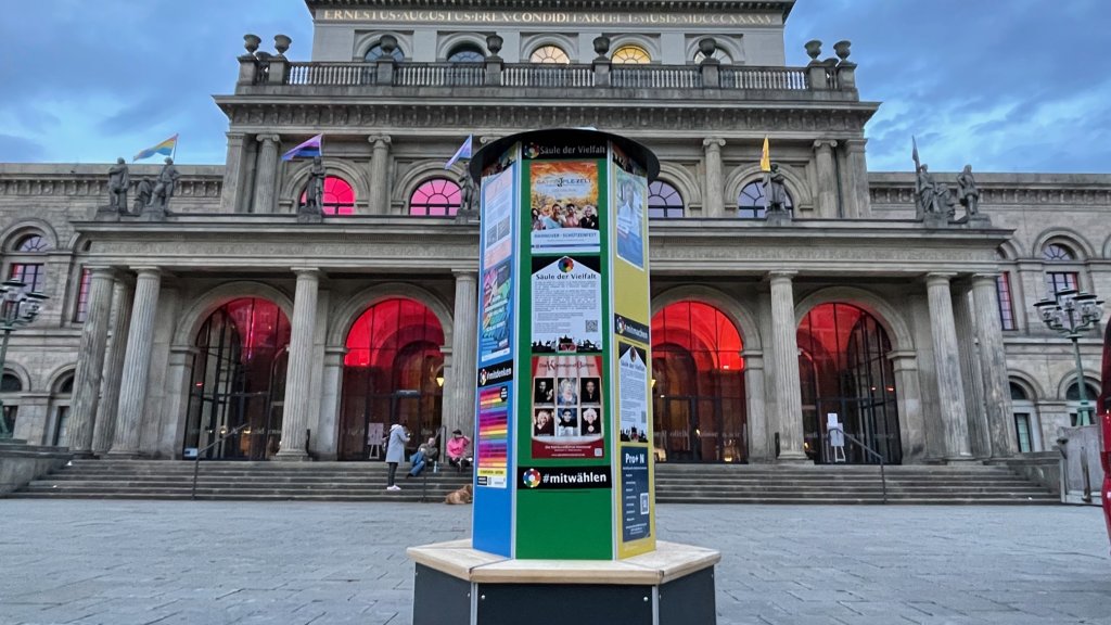 Säule der Vielfalt machte Halt // © LSVD