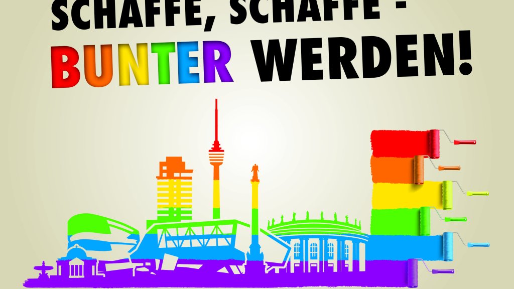 Schaffe Schaffe Bunter werden // © Archiv