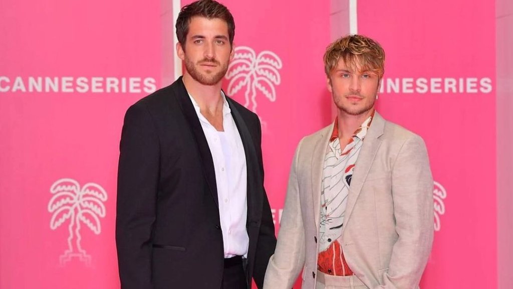Schauspieler Jannik Schümann und Freund Felix Kruck in Cannes