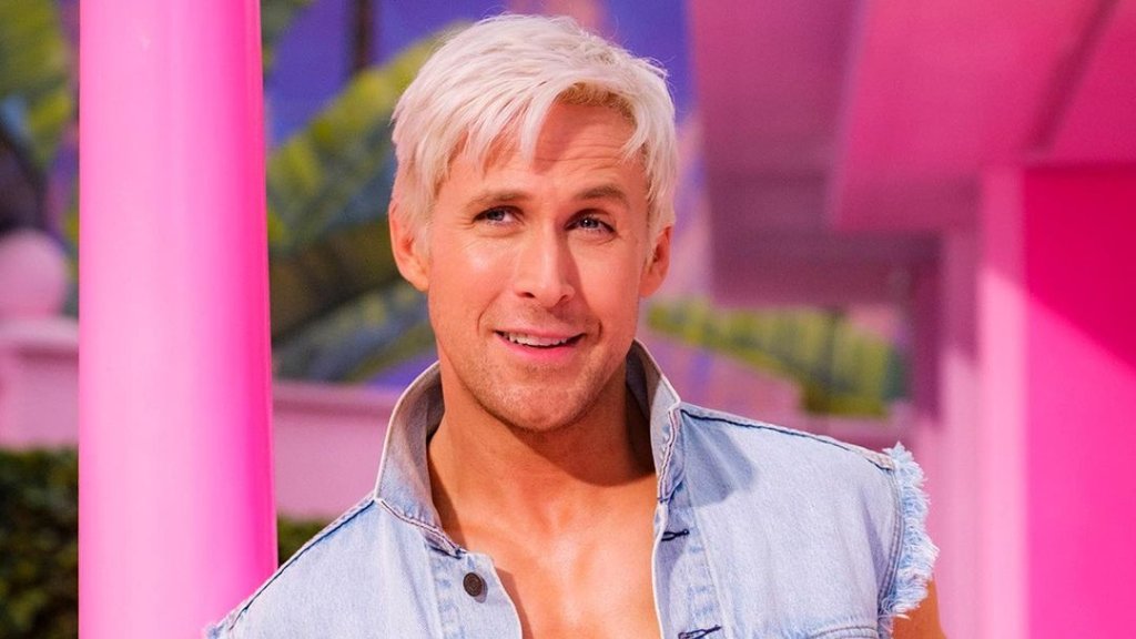 Ryan Gosling als Earring Magic Ken neben Margot Robbie