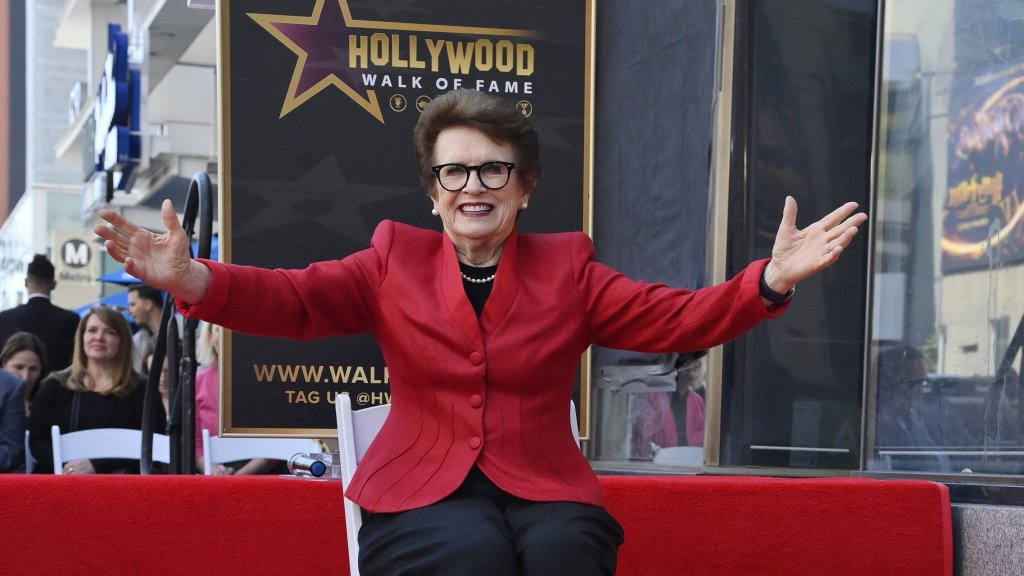 Ehrung für Billie Jean King 
