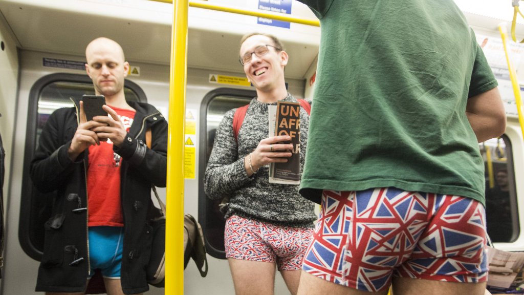 No Trousers Tube Ride