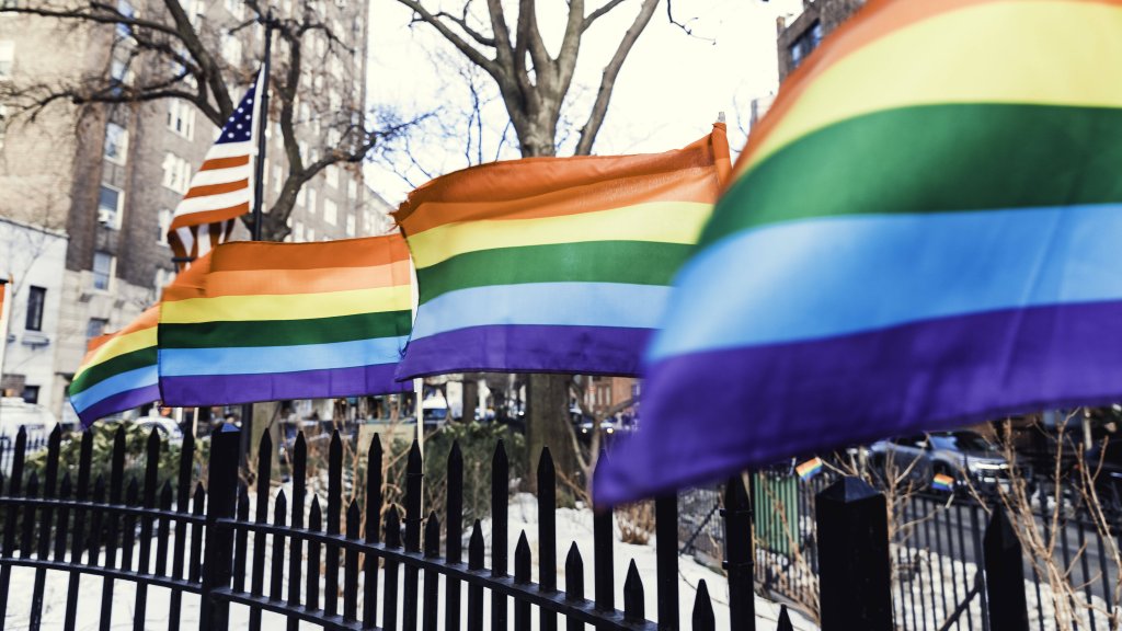 Pride-Flagge Stonewall Monument