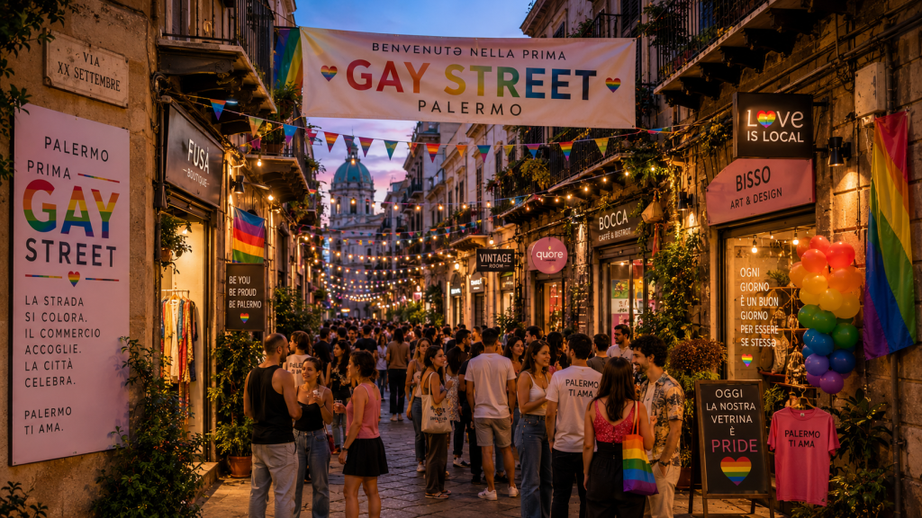 Erste Gay Street in Sizilien 