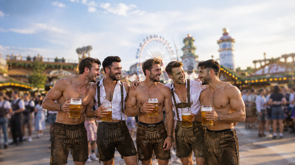 Kerle in besonderer Tracht