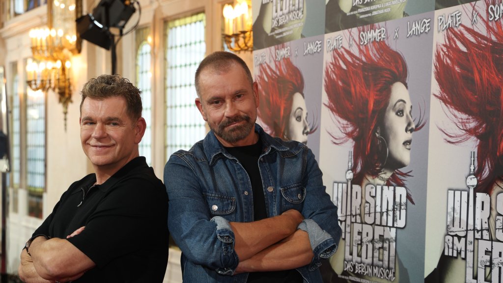 Peter Plate links und Ulf Leo Sommer im Theater des Westens