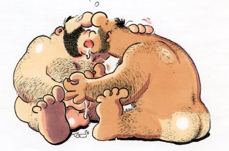 Die Liebe zu bärigen Kerlen mit Behaarung hat sich Ralf König bis heute erhalten @ Ralf König