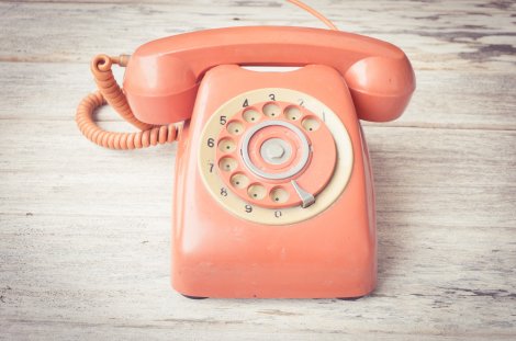 Rosafarbenes Telefon