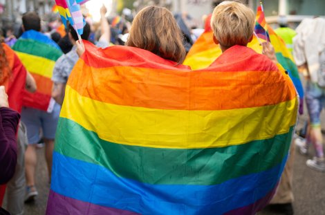 Menschen auf einem CSD (Symbolbild)