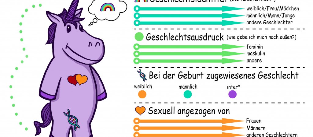 Ärger wegen Einhorn-Infografik // © transstudent.org/gender