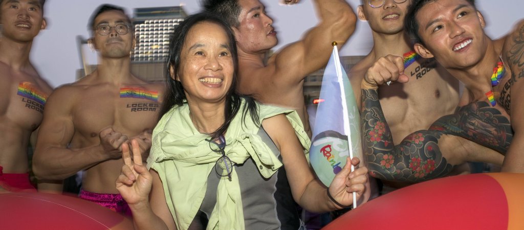 Teilnehmende bei der Taipei Pride, Archivaufnahme