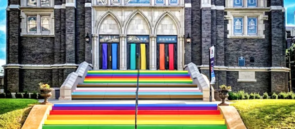 Protestaktion einer Pastorin