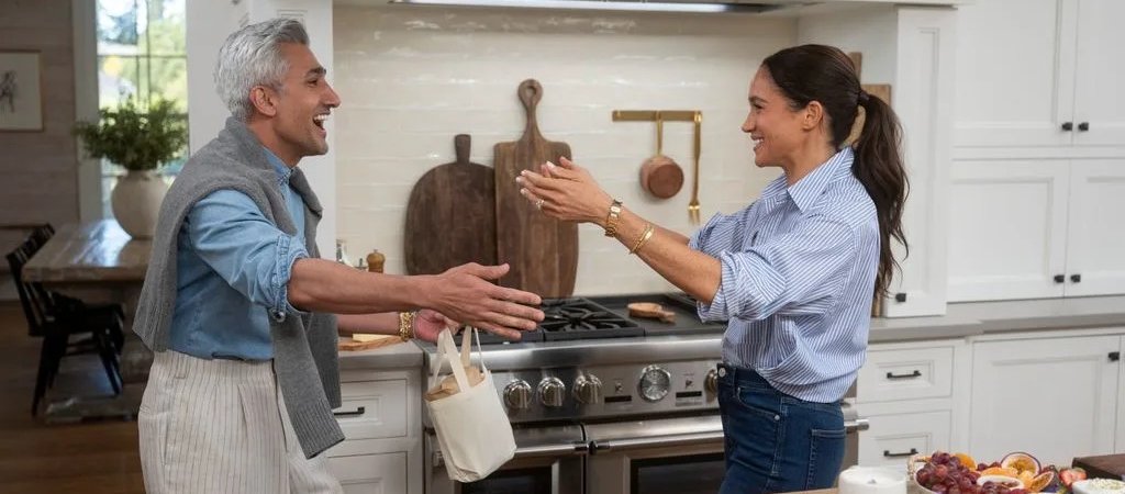 Tan und Meghan am Herd