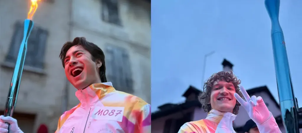 Fackellauf in Italien 