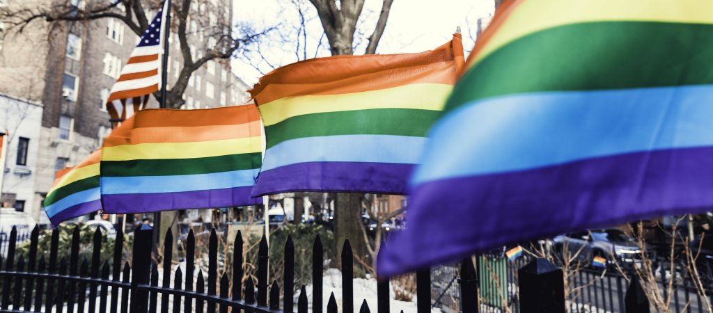 Pride-Flagge Stonewall Monument