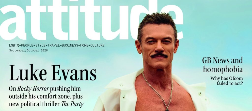 Luke Evans zeigt sich im weißen Slip auf Cover 