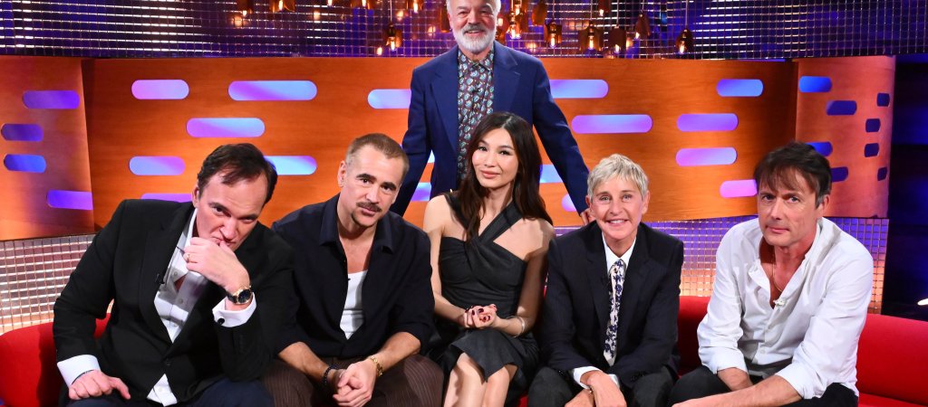 Ellen DeGeneres mit den weiteren Gästen bei Graham Norton im Oktober 2026.