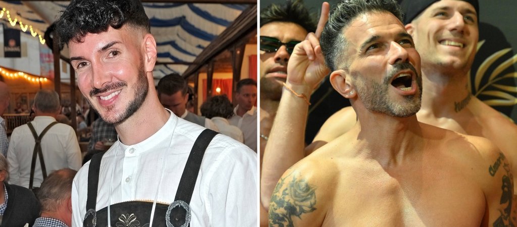 Kevin Schäfer links und Marc Terenzi rechts auf getrennten Eventfotos