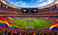 WM-Spiel mit Pride-Bezug