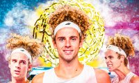 Offizielle Siegergrafik des Open de Roanne 2026 mit drei Fotos von Mika Brunold.