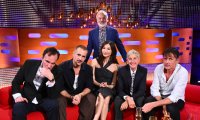 Ellen DeGeneres mit den weiteren Gästen bei Graham Norton im Oktober 2026.