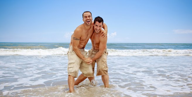 Glückliche schwule Männer 