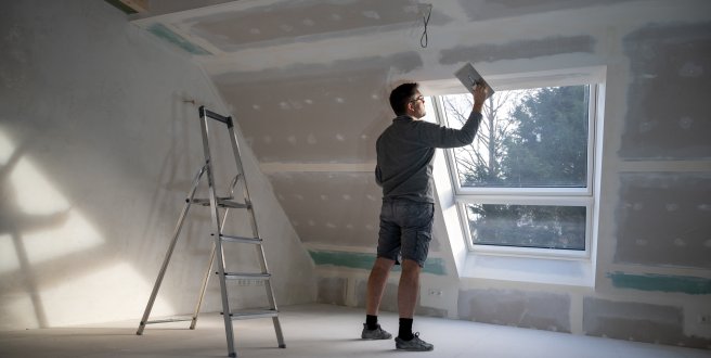 Ein Haus wird renoviert