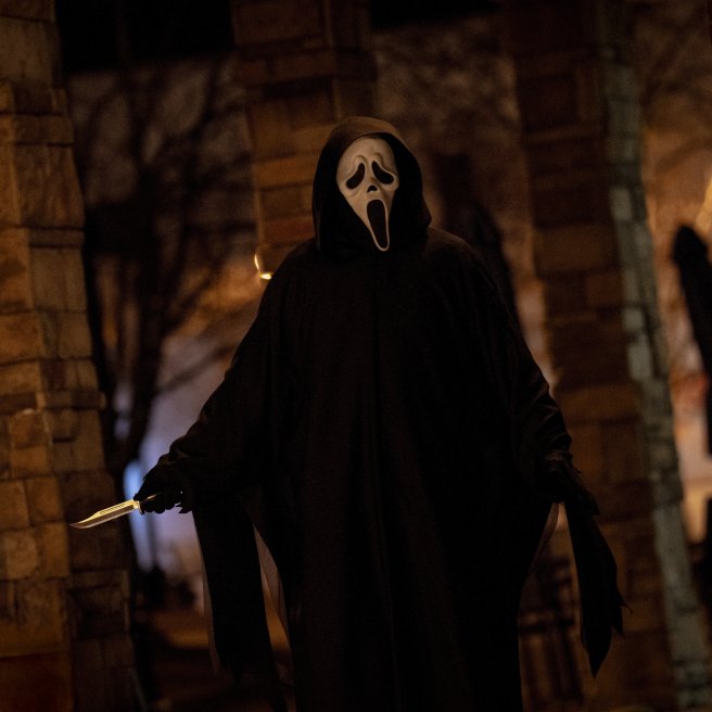 Szenenbild aus "Scream 7" // © 2025 Paramount Pictures, Ghost Face is a Registered Trademark of Fun World Div., Easter Unlimited, Inc. ©1999; Jessica Miglio
