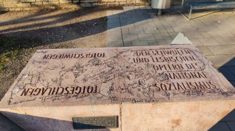 Vandalismus am Mahnmal