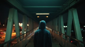 Allein auf der Straße