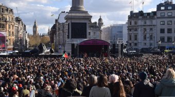 Massive Proteste in London 