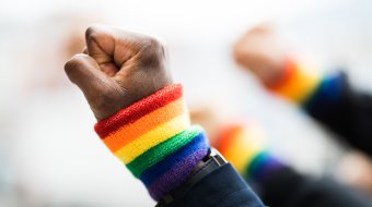 Aktion queerer Flüchtlinge 