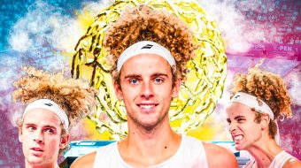 Offizielle Siegergrafik des Open de Roanne 2026 mit drei Fotos von Mika Brunold.