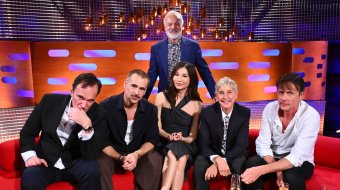 Ellen DeGeneres mit den weiteren Gästen bei Graham Norton im Oktober 2026.