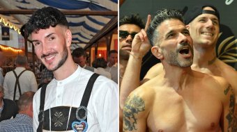 Kevin Schäfer links und Marc Terenzi rechts auf getrennten Eventfotos