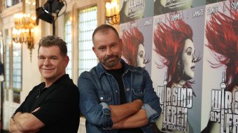 Peter Plate links und Ulf Leo Sommer im Theater des Westens