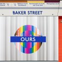 Londoner Metro-Stationen zeigen Regenbogenfarben