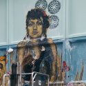 Caledonia Curry, 2016, Detroit (by Swoon) // Photo © Sal Rodriguez