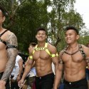 Präsidentschaftskandidat unter den 180.000 Teilnehmenden an der Pride in Taipeh