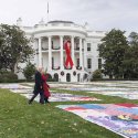 Aids-Gedenkquilt am Weißen Haus